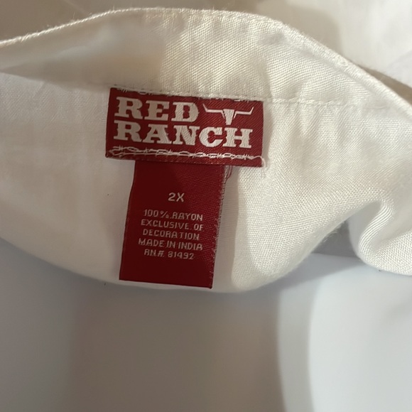Red Ranch Blouse - Picture 4 of 4